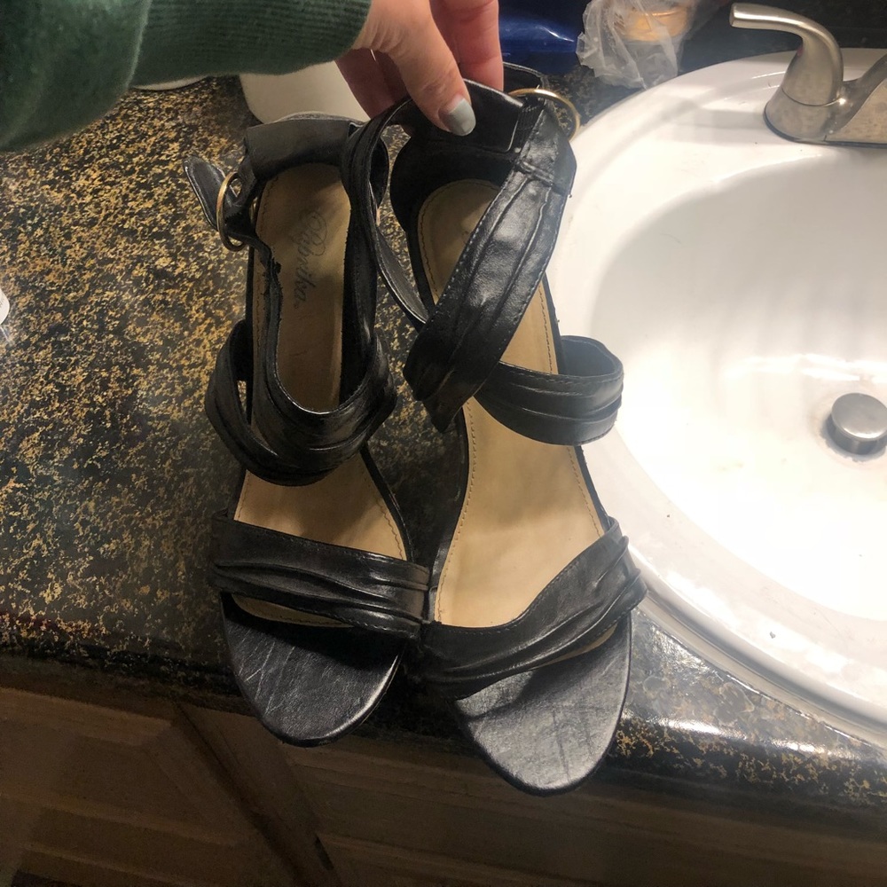 Black Platform Wedges!
